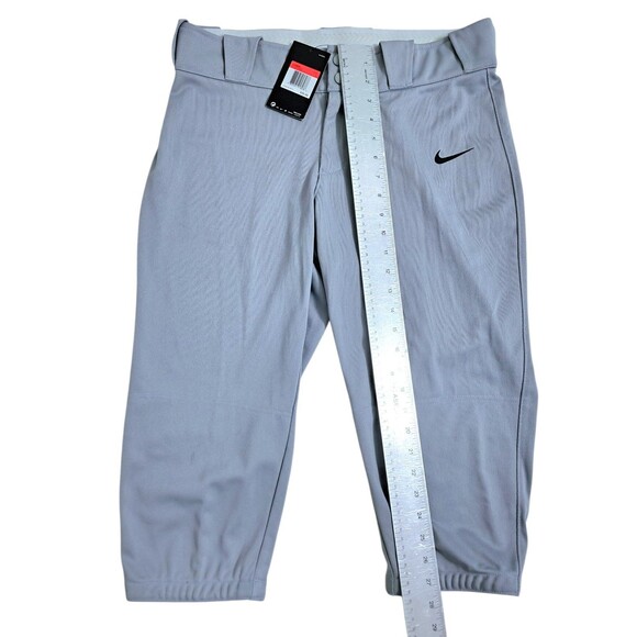 Nike Diamond Invader 3/4 Softball Game Pant Women's Large Gray New 812572 - Picture 7 of 8